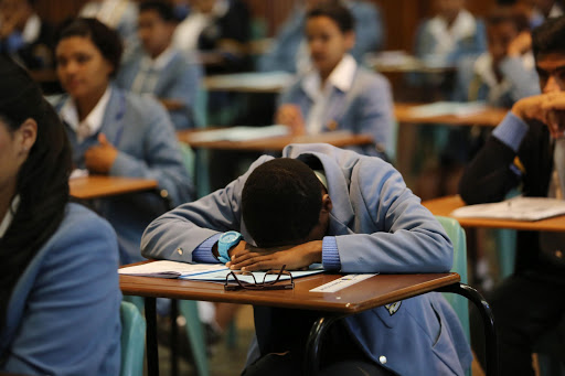 Matric pupils writing their exams. File photo.