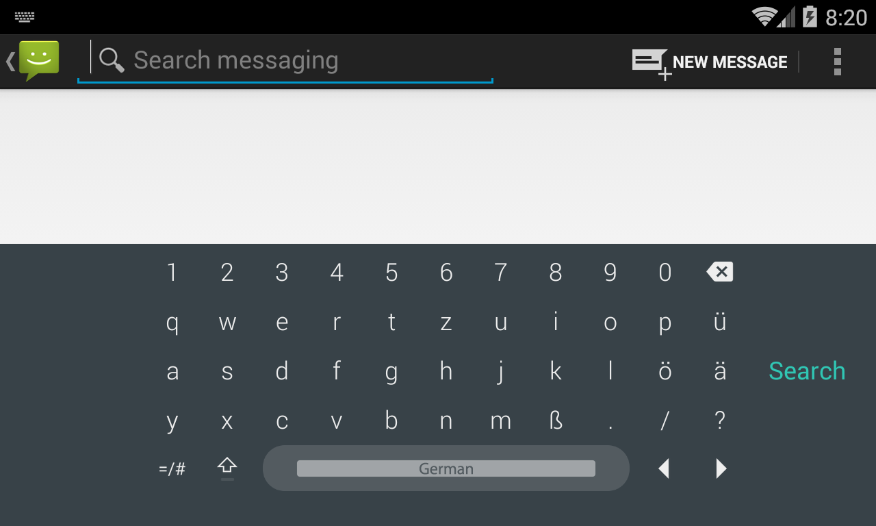 Android application LeanKey German Language screenshort