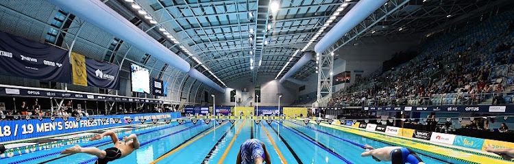 General view and start of National Swimming Championships at SA Aquatic & Leisure Centre on April 12, 2019 in Adelaide, Australia.