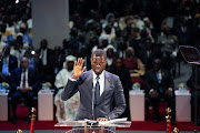 Senegal's Newly elected President Bassirou Diomaye Faye takes the oath of office as president during  the inauguration ceremony in Dakar, Senegal April 2, 2024.