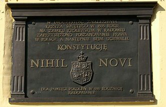 Tablica Konstytucji Nihil Novi