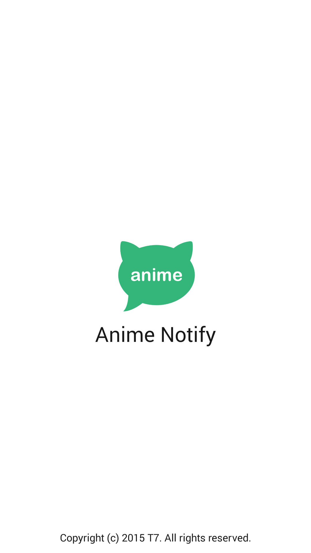 Android application Anime Notify screenshort