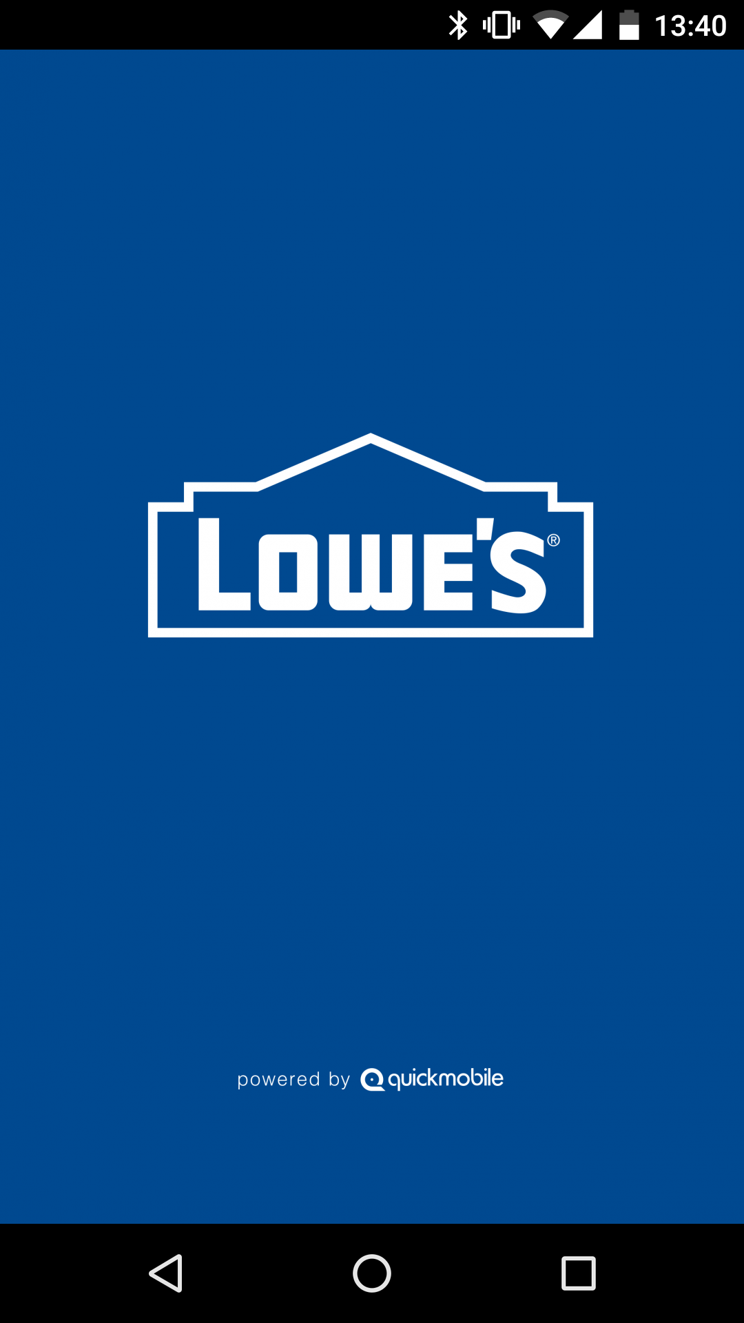 Android application Lowes Event App screenshort