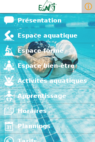 Android application Espace Nautique de Caudry screenshort