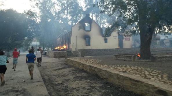 A fire devastated Wupperthal, near Clanwilliam, on Sunday December 30 2018, leaving an estimated 200 people homeless.