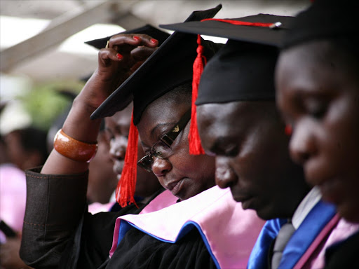 Technical University of Kenya graduands during a ceremony in December 2013. Photo/HEZRON NJOROGE