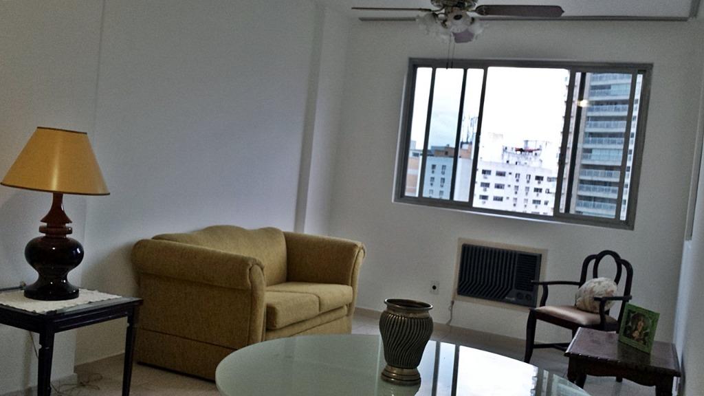 Apartamento para alugar, 82 m² por R$ 2.500,00/mês - Gonzaga - Santos/SP