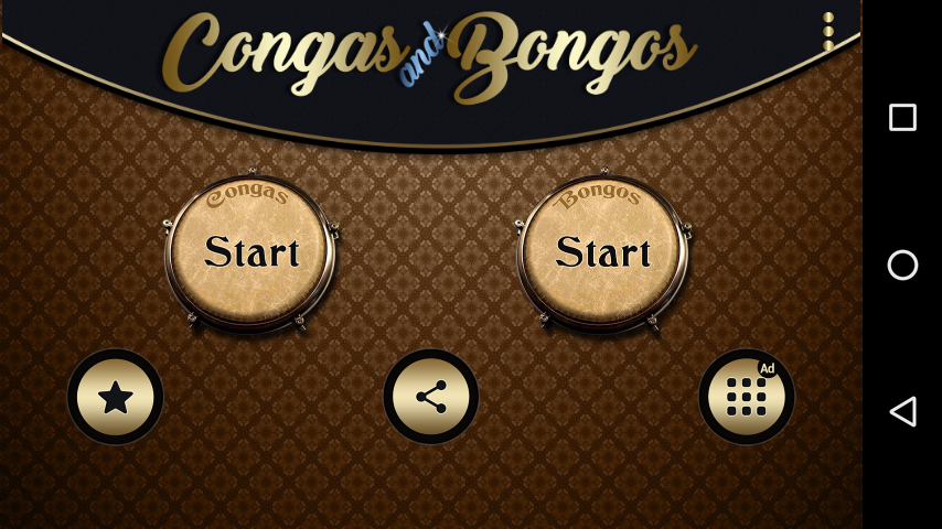 Android application Congas and Bongos screenshort