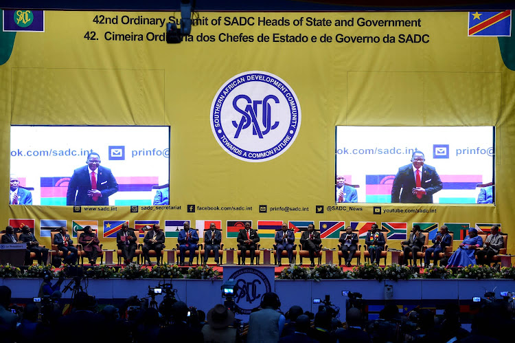 African leaders attended the 42nd ordinary summit of Sadc heads of state and government held in Kinshasa in the Democratic Republic of Congo last week.
