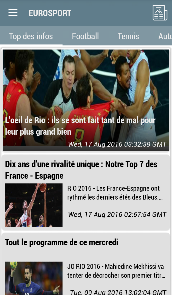 Android application France Actualités screenshort