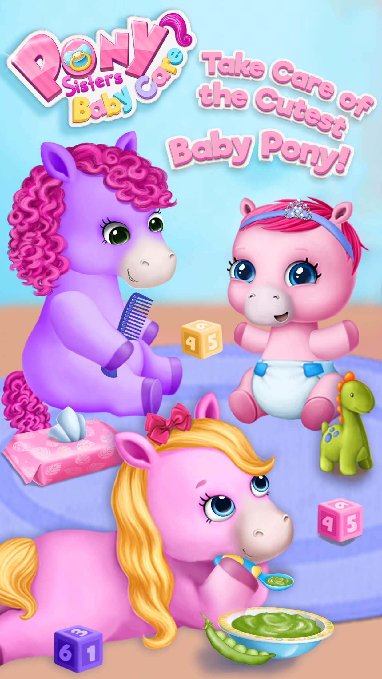 Android application Pony Sisters Baby Horse Care - Babysitter Daycare screenshort