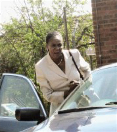 NOT GUILY: Mama Jackey outside the Protea court. Pic. Munyadziwa Nemutudi. 04/10/2007. © Sowetan.