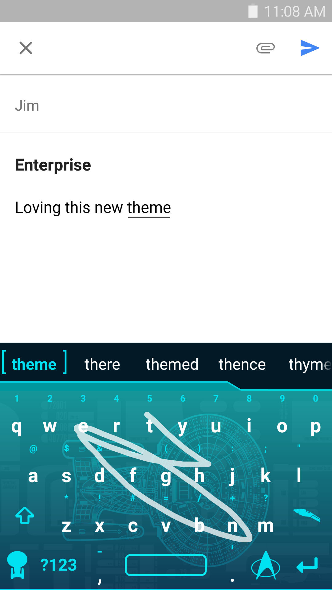 Android application Swype Keyboard screenshort