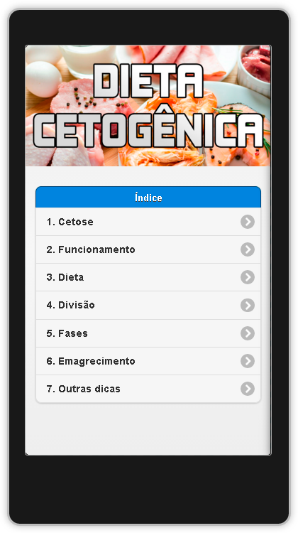 Android application Dieta Cetogenica: emagrecer screenshort