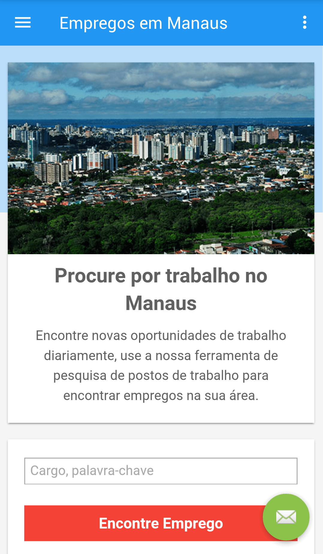 Android application Empregos em Manaus, Brasil screenshort