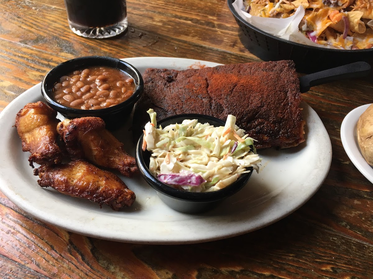 Ribs were moist and tasty