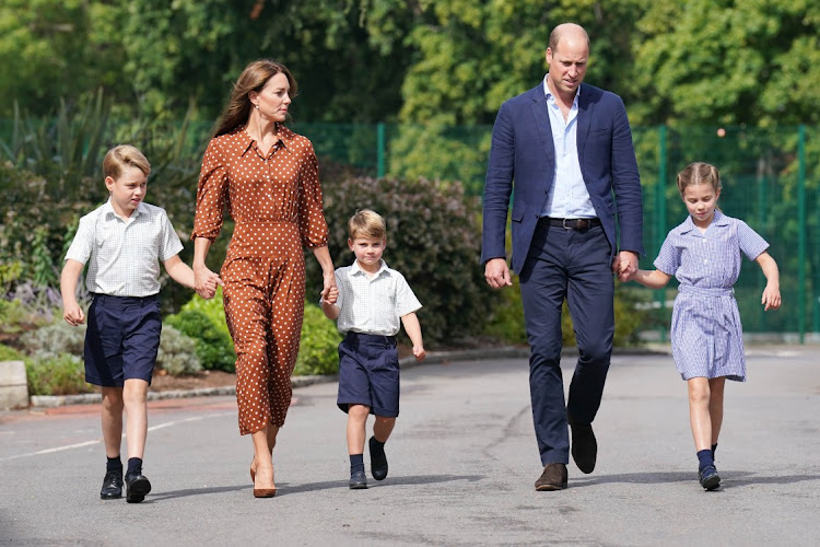 The Cambridges arrive for a settling-in afternoon at Lambrook School.