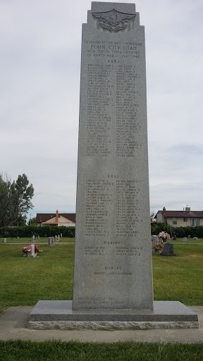 Plain City WWII Memorial Statue