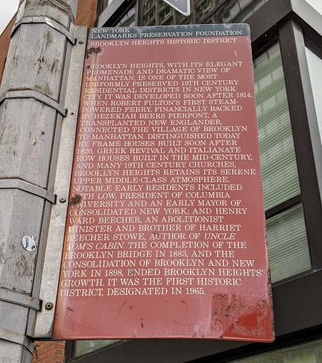 NEW YORK LANDMARKS PRESERVATION FOUNDATION   BROOKLYN HEIGHTS HISTORIC DISTRICT   BROOKLYN HEIGHTS, WITH ITS ELEGANT PROMENADE AND DRAMATIC VIEW OF MANHATTAN, IS ONE OF THE MOST UNIFORMLY...