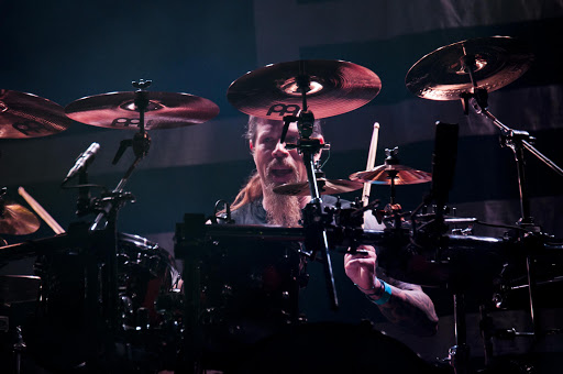 Drummer Chris Adler of US metal band Lamb of God performs at Nasrec Expo Centre in Johannesburg on Saturday, January 25, 2014.