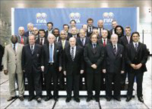 SUPERMEN: The Fifa strategic committee. Pic. Kurt Schorrer. 09/10/2007. © Foto-net.