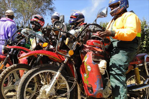 Boda boda operators. /FILE