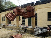 A picture taken on April 21, 2014 of a damaged classroom at the Government Girls Secondary School in Chibok in northeastern Borno state, where gunmen stormed the town the cover of darkness on April 14.