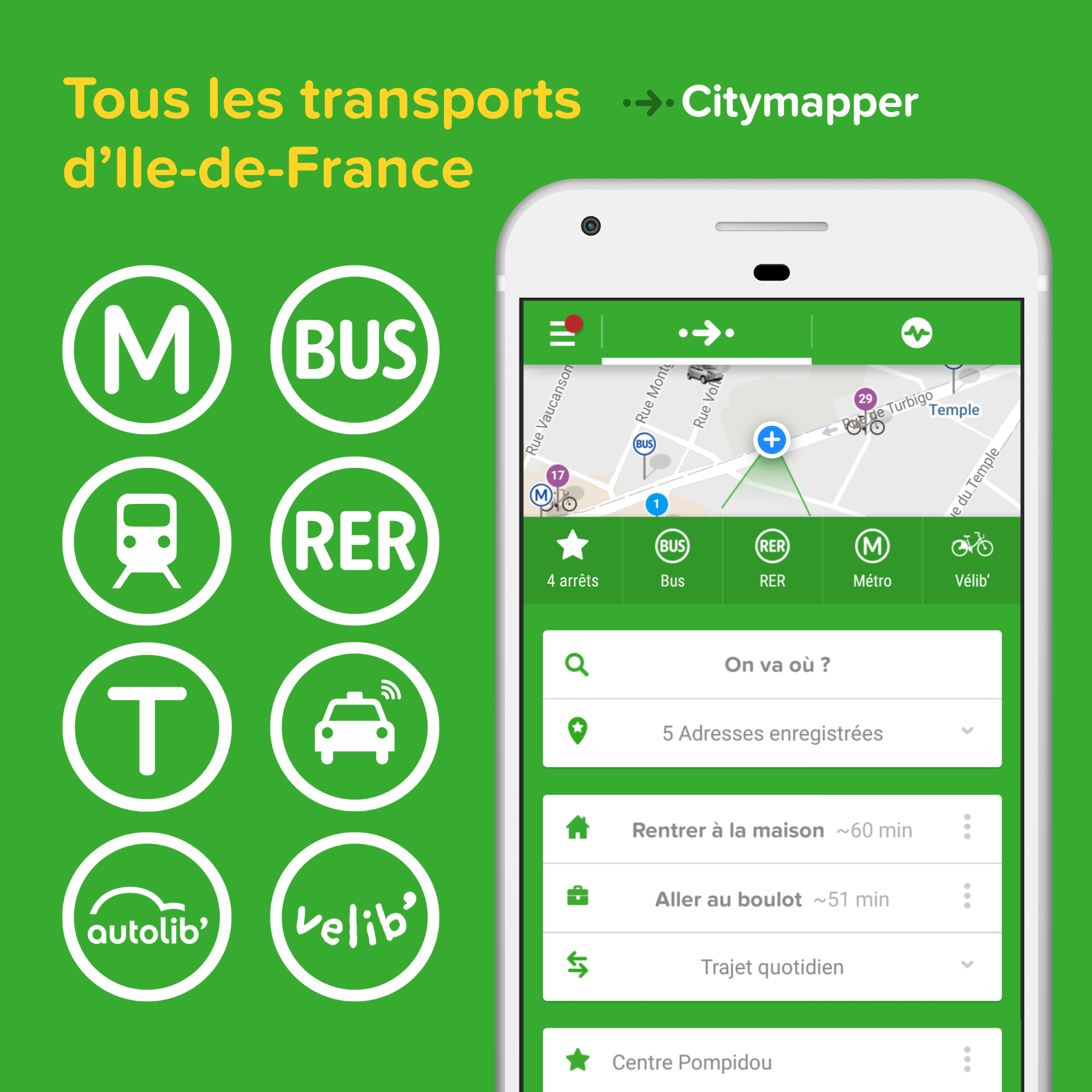 Android application Citymapper: The Ultimate Transport App screenshort