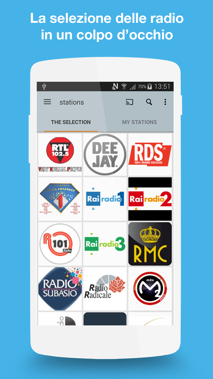 Android application Orange Radio screenshort