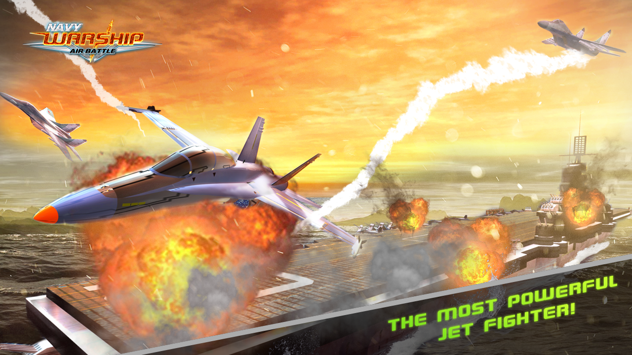 Android application Navy Warship Air Battle 3D screenshort