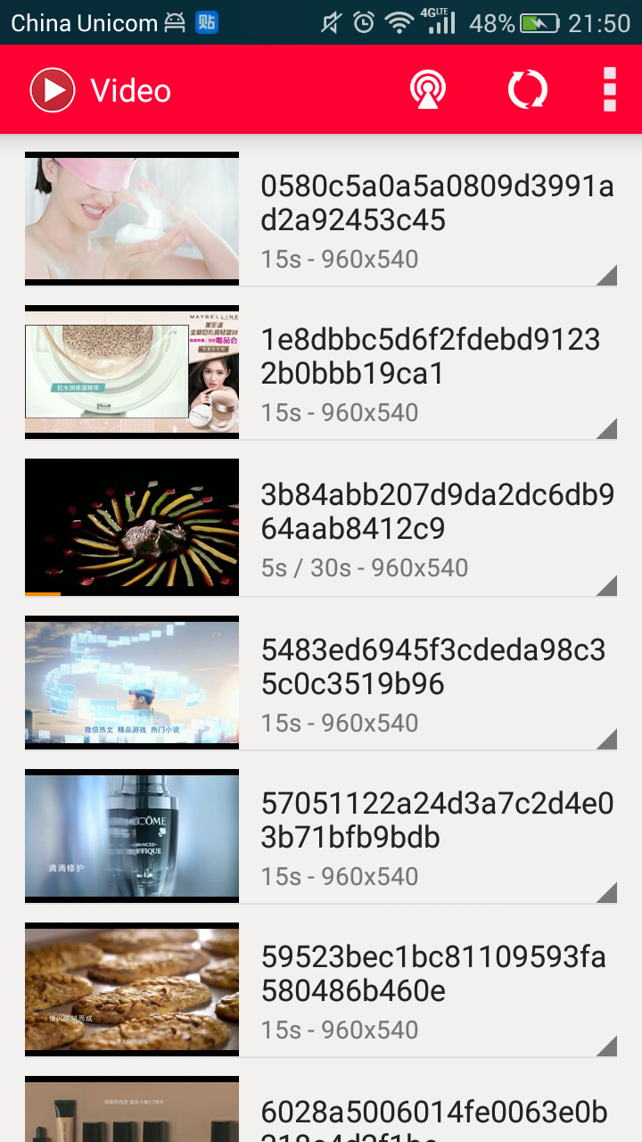 Android application HD Video Player screenshort