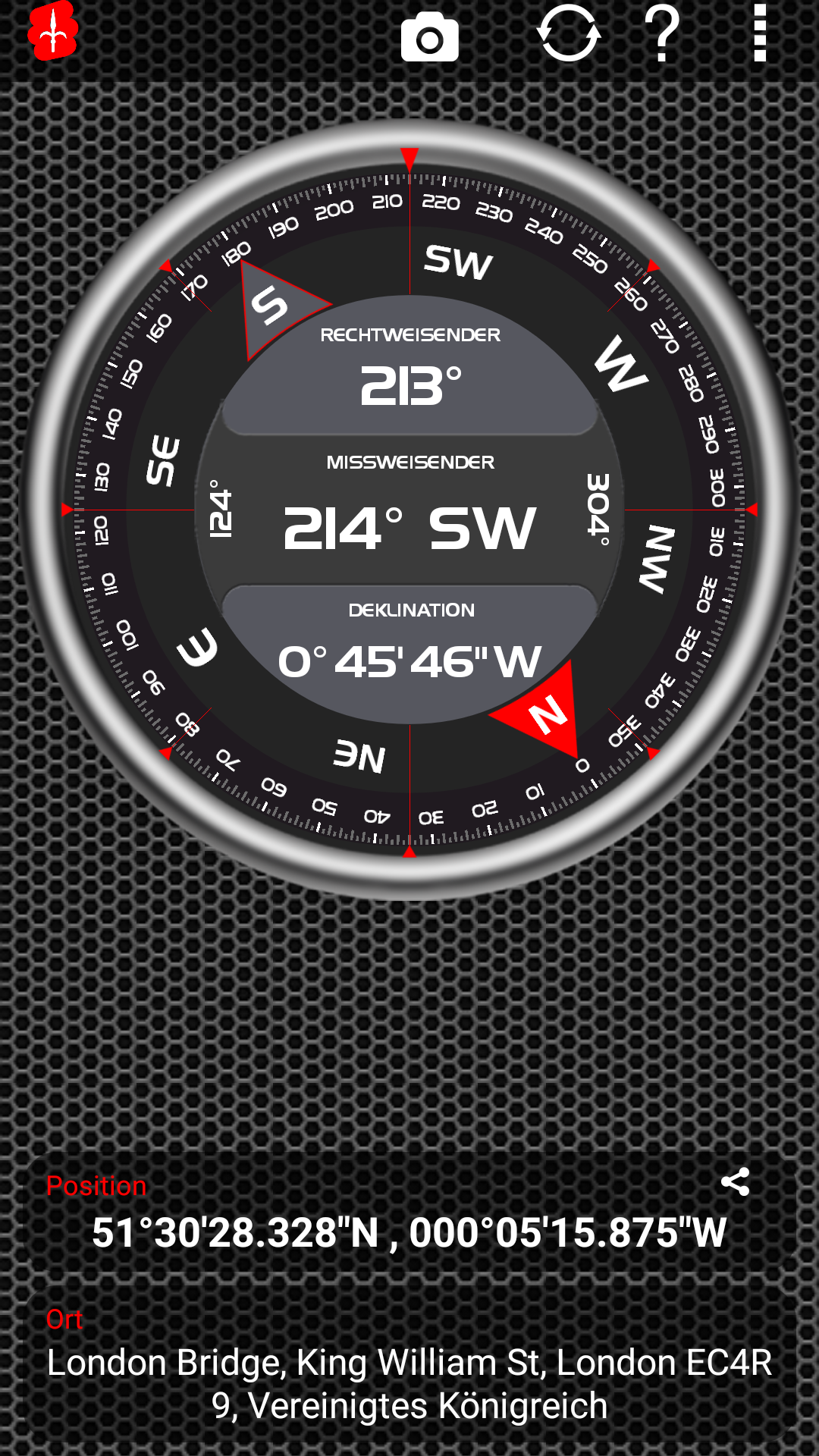 Android application AndroiTS Compass Pro screenshort