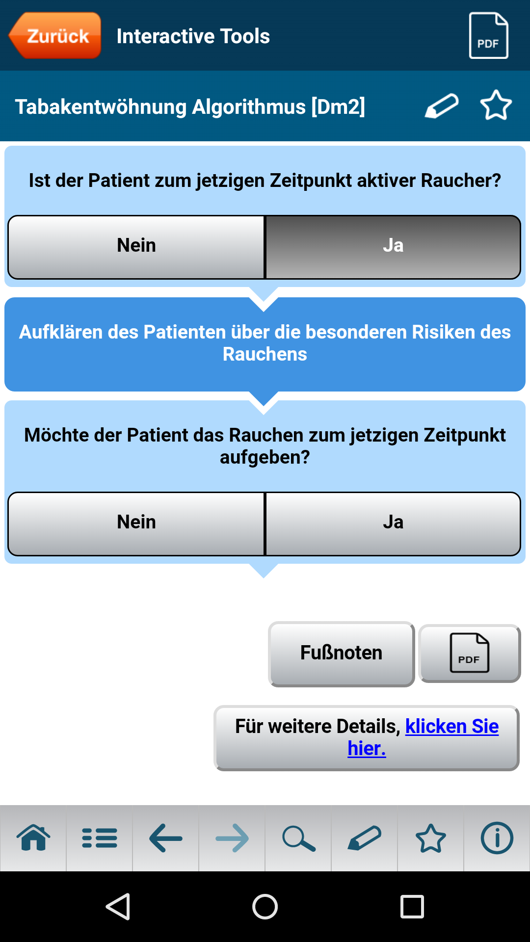 Android application Leitlinien der Inneren Medizin screenshort
