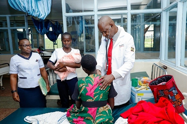 Kakamega Health executive Dr Bernard Wesonga at the the Kakamega County General hospital on Tuesday