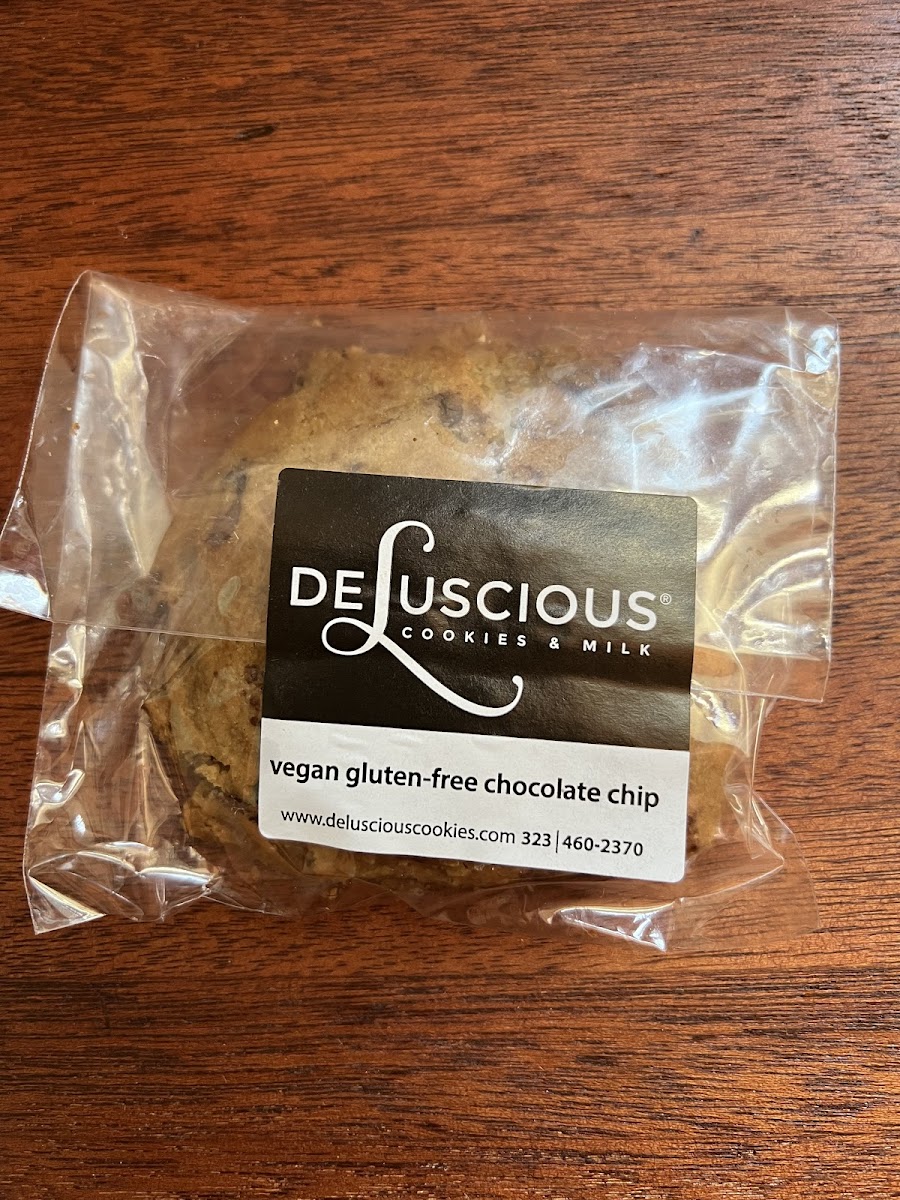 Deluscious Cookies & Milk gluten-free menu