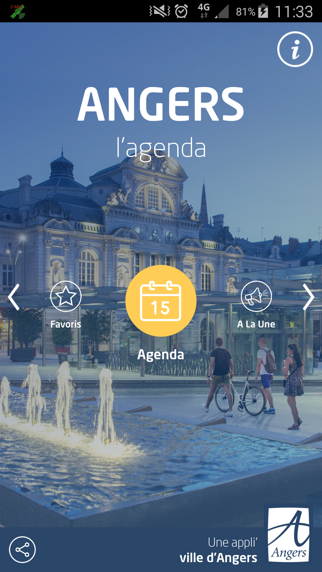 Android application Angers lagenda screenshort