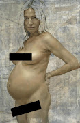 A nude portrait of Sienna Miller by artist Jonathan Yeo, just weeks before she gave birth to her daughter Marlowe. The artist has praised her 