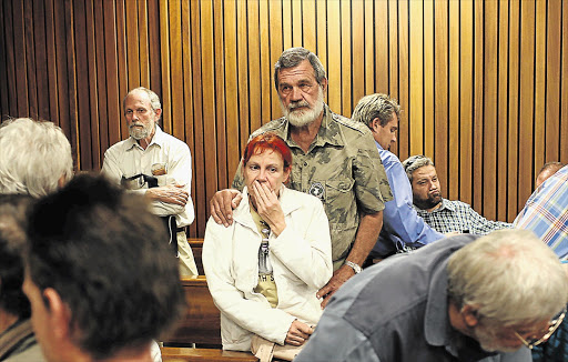 THE LAST GASP: Family and friends said they were shocked by the heavy sentences meted out to the Boeremag members who terrorised the nation in 2002