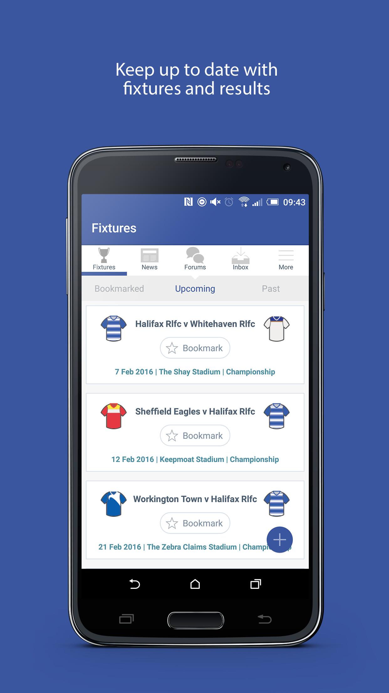 Android application Fan App for Halifax RLFC screenshort