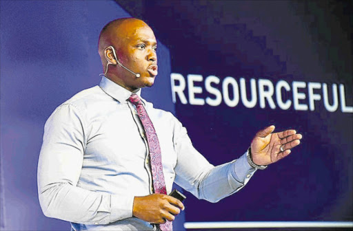 DYNAMO: Young business mogul Vusi Thembekwayo was a vibrant keynote speaker at the Business Leaders Growth Forum held at the East London ICC on Friday evening Picture: SUPPLIED