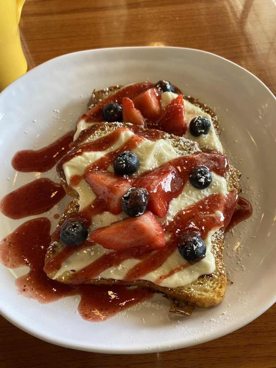 Strawberry cheesecake french toast