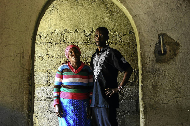 The parents of Michael Komape, James and Rosina Komape. File photo.