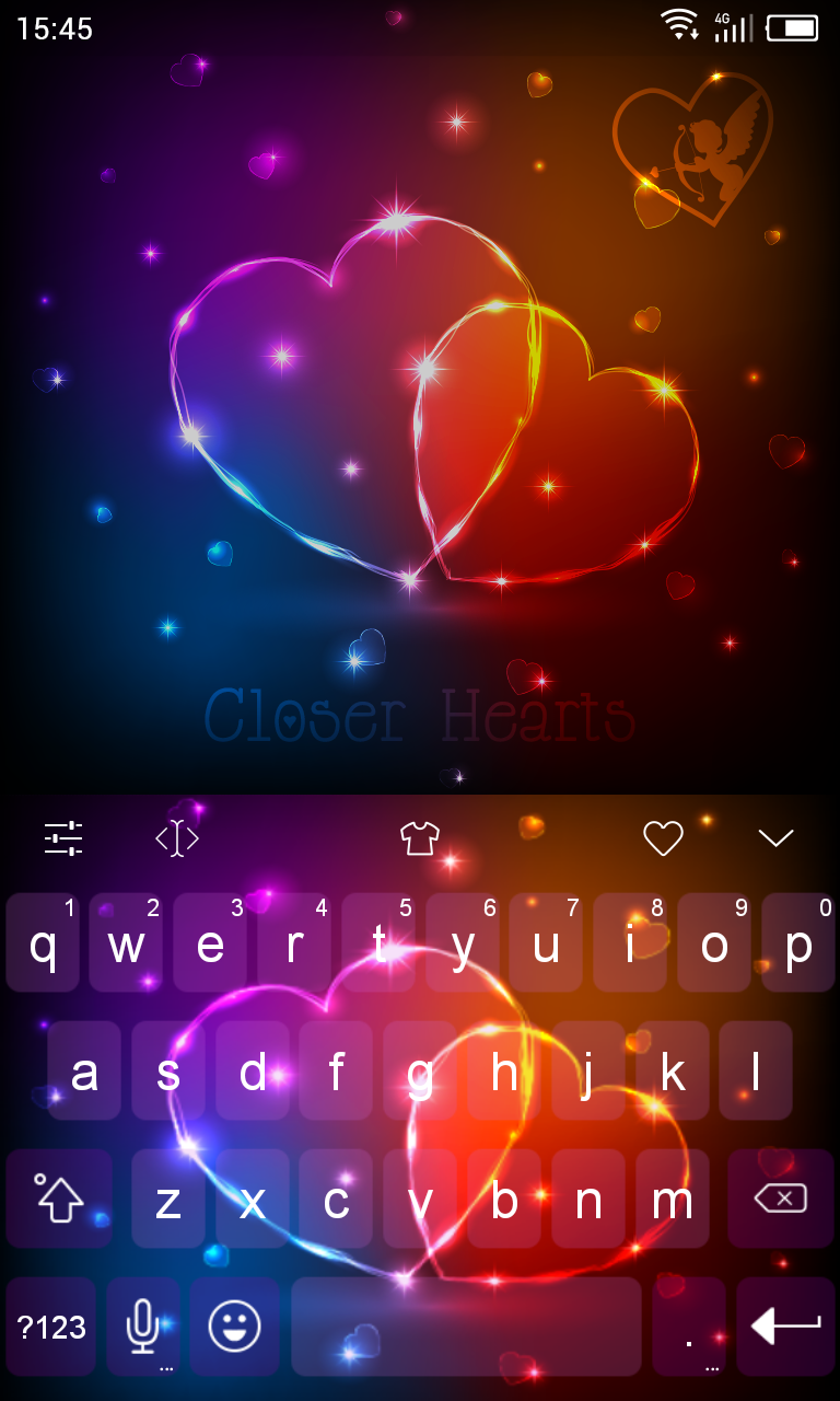 Android application Emoji Keyboard-Closer Heart screenshort