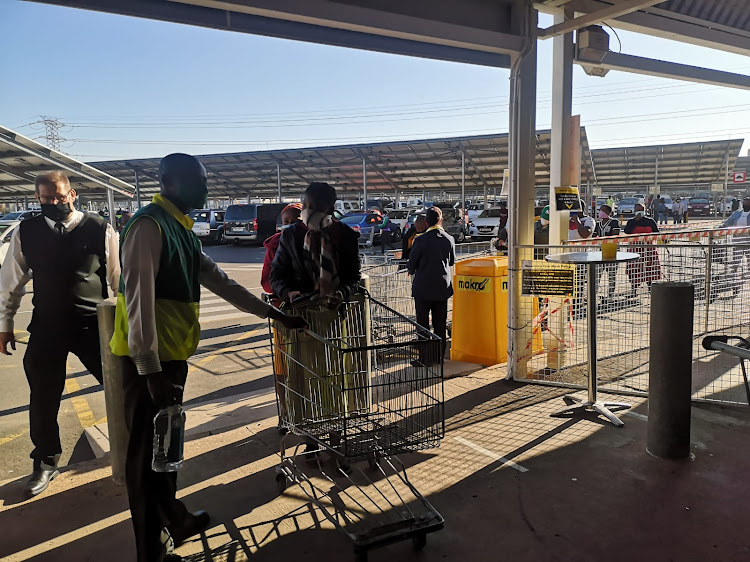 A few cheers when Makro in Springfield, Durban, opened its door at its liquor outlet just after 9am.