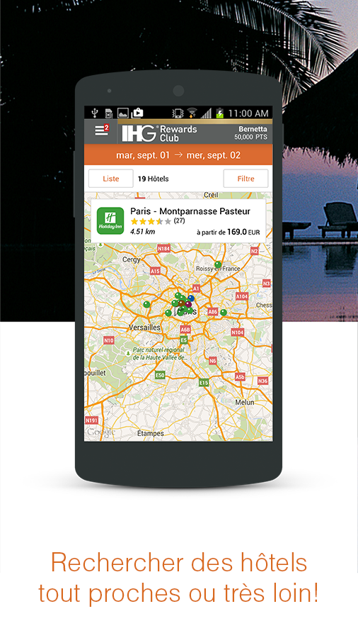 Android application IHG Hotels & Rewards screenshort