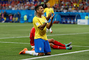 Brazil's Roberto Firmino reacts after a missed chance to score during the World Cup match against Switzerland at Rostov Arena, Rostov-on-Don, Russia on June 17, 2018. 