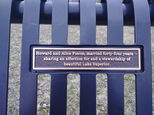Howard And Alice Pierce Memorial Bench