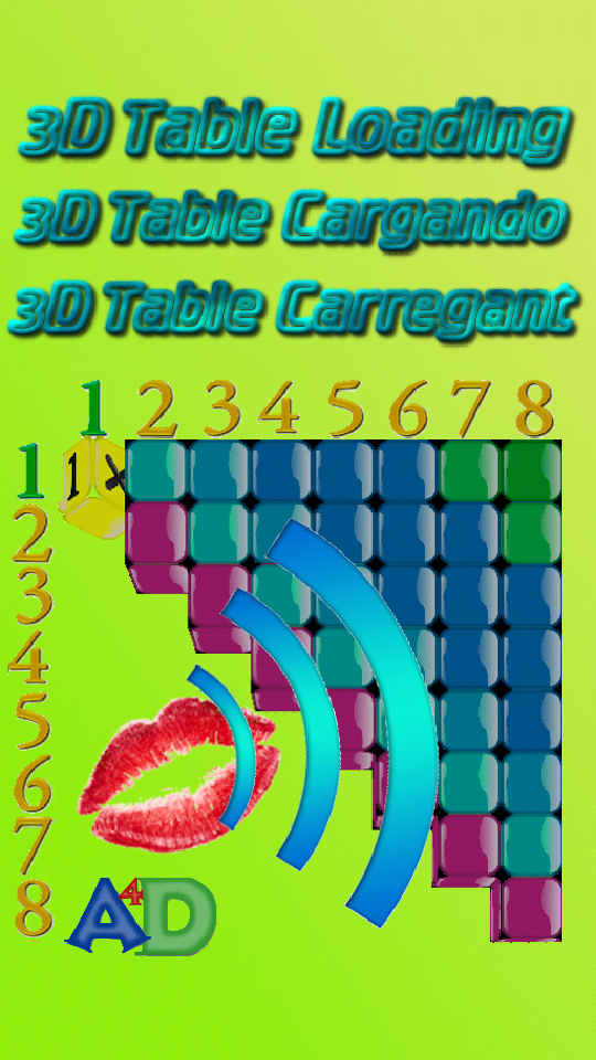 Android application 3D Multiplication Table Kids screenshort