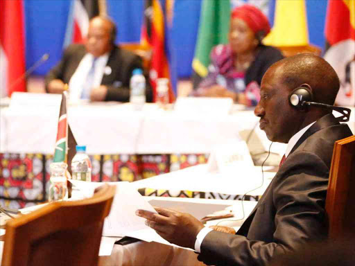 Deputy President William Ruto during a Great Lakes meeting on peace and security in the DRC, Burundi, South Sudan and Central African Republic in Luanda, Angola, October 26, 2016. /COURTESY