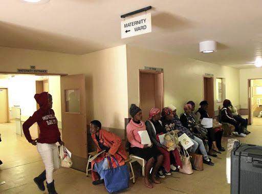 Pregnant women wait to be assisted at the Dilokong Hospital at Driekop,Limpopo.